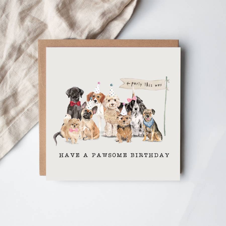 Have a Pawsome Birthday card