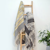 Arizona Zig Zag Heavyweight Herringbone Throw Blankets