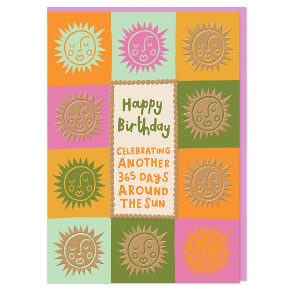 Celebrating Another 365 Days Around The Sun Greeting Card