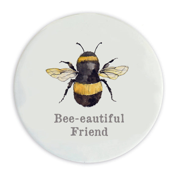 Bee-eautiful Friend Ceramic Coaster - Friendship Gift - Bee Gifts