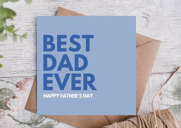 Best Dad Ever Father’s Day card