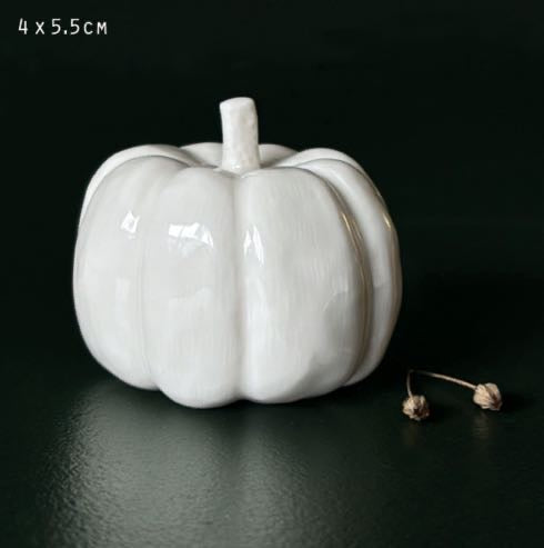 Porcelain Pumpkin Decoration - East Of India various sizes