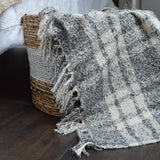 Darwin Chenille Checked Tartan Throw Blanket - 100% Recycled