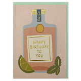 Happy birthday to you gin card 