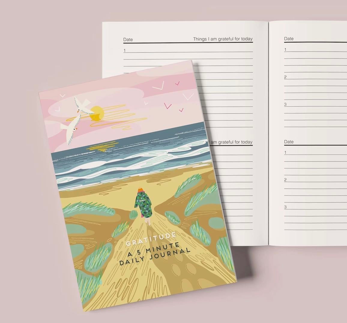 Gratitude Journal Wild Swimming Gift Coastal Notebook