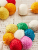 Felt Rainbow Flower Garland