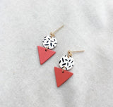 Mini Memphis Stud Earrings - Rust - Jack & Freda