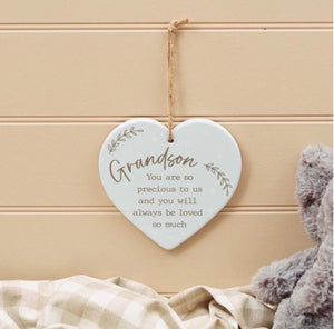 Ceramic Hearts With Wreaths 
