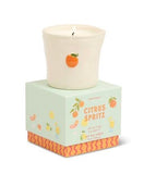 BISTRO ORANGE EMBOSSED CERAMIC CANDLE - CITRUS SPRITZ