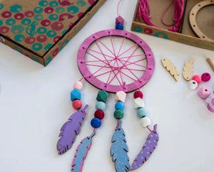 Personalised make your own dreamcatcher craft kit | Kids paint craft kit | Gift for girls | Girls party | Party activity