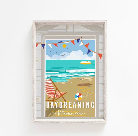Daydreaming Vitamin Sea Print - Unframed A4