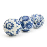 Sumatra Blue & White Assorted Small Decorative Ball