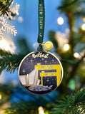 Belfast Gold Enamel Christmas Decoration