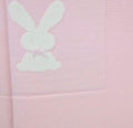 Pink bunny baby Blanket 