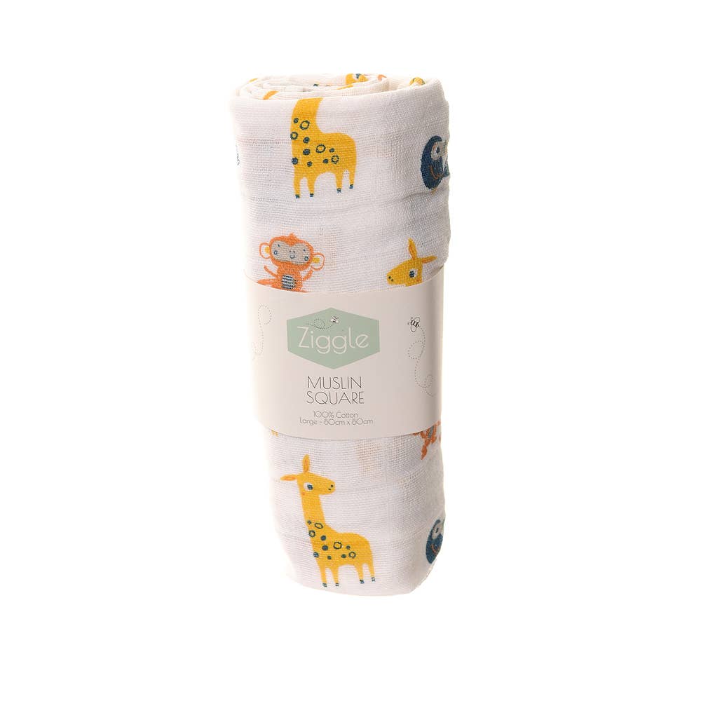 Savanna Animals Baby Muslin