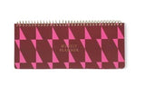 WEEKLY PLANNER PAD - BURGUNDY + PINK