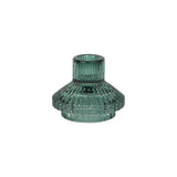 Small Sage Green Glass Candle Holder | Christmas | Gift |