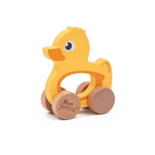 Wooden Push Along Duck – Jumini Farm Collection (18m+)