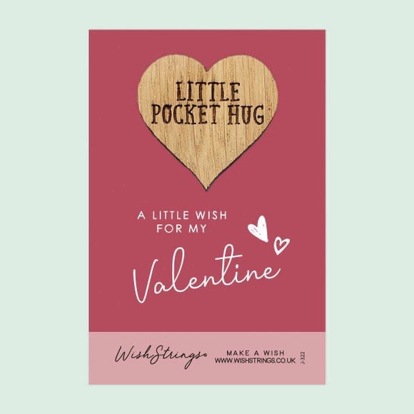 Valentines little pocket token hug 