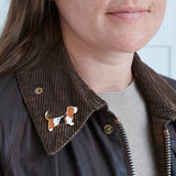 Basset Hound Dog Pin - Sweet William