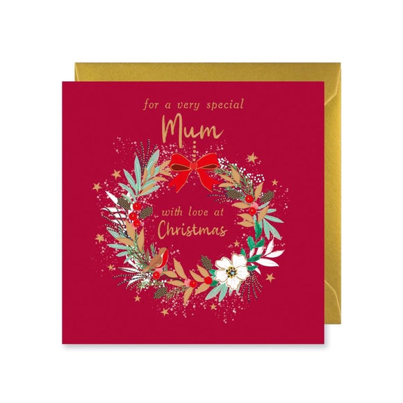 To a Wonderful Mum Christmas Card