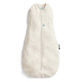 ergoPouch Cocoon Swaddle Bag 1.0 TOG in oatmeal with a zip front