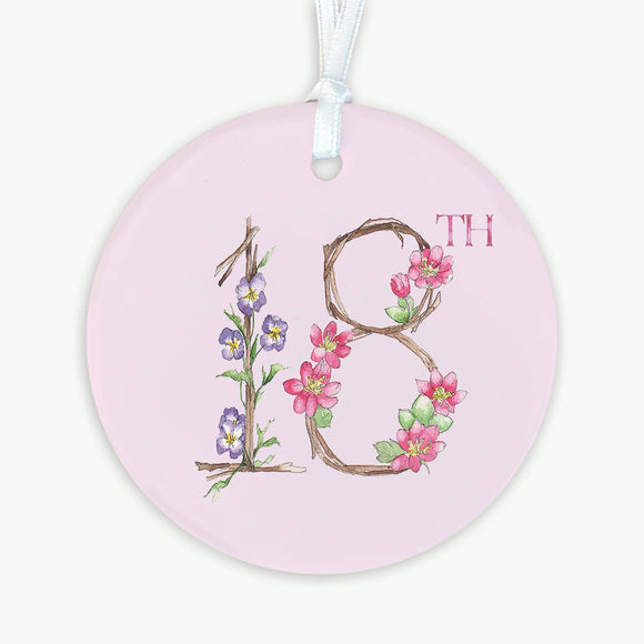 18th Birthday Hanging Decoration Gift - Keepsake Gift