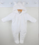 White Baby Snuggle Sleepsuit