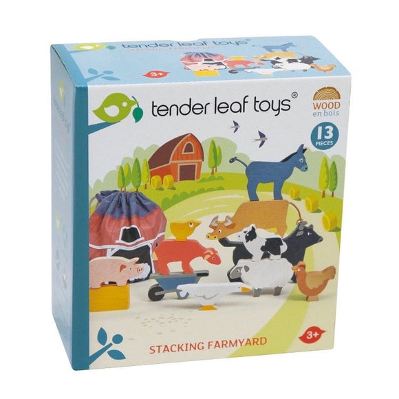 Stacking Wooden Farmyard - Tender Leaf Toys