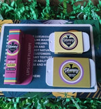 Plumpy TLC Gift Box Includes lip tint, hand rescue balm and lip butter pot. 