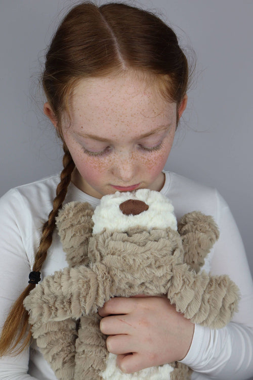 Beddy Buddies - Beige Dog - The Wheat Bag Company