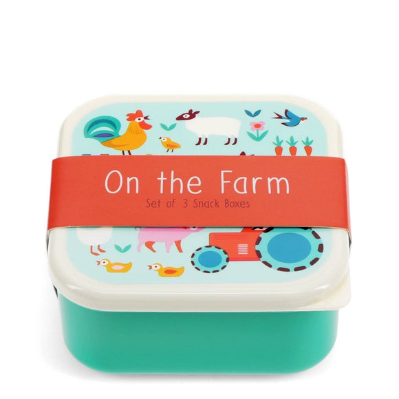 Snack boxes (set of 3) - Farmyard - Rex London