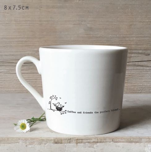 Coffee And Friends Porcelain Mug - East Of India
