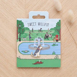 Husky / Malamute Dog Pin - Sweet William