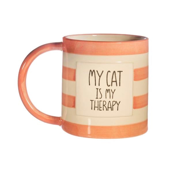 My Cat Is My Therapy Mug - Sass & Belle