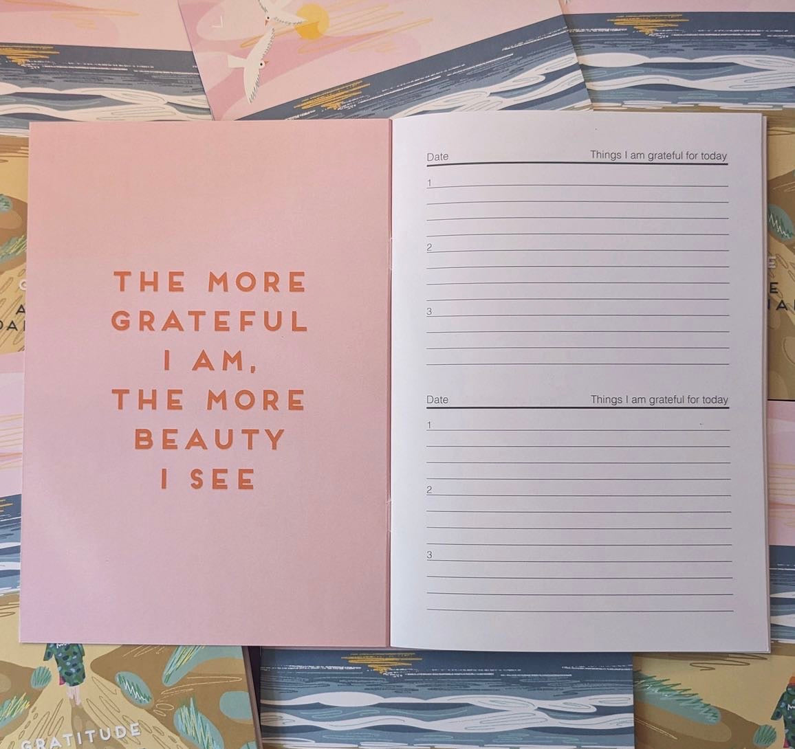 Gratitude Journal Wild Swimming Gift Coastal Notebook
