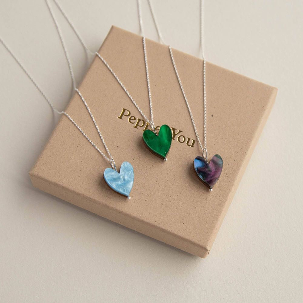 Love Grows Silver Heart Necklace - Pepper You
