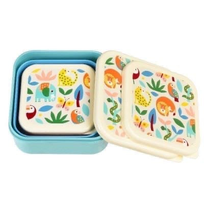 Snack Boxes (Set of 3) - Wild Wonders - Rex London