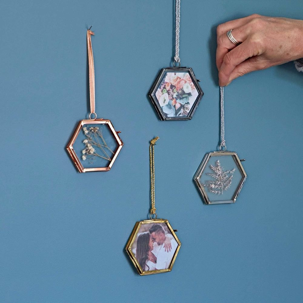 Alia Mini Hexagon Hanging Photo Frame - Handmade