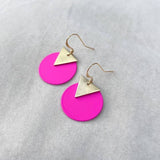 Colourful Disc Earrings - Various Colours by Jack and freda