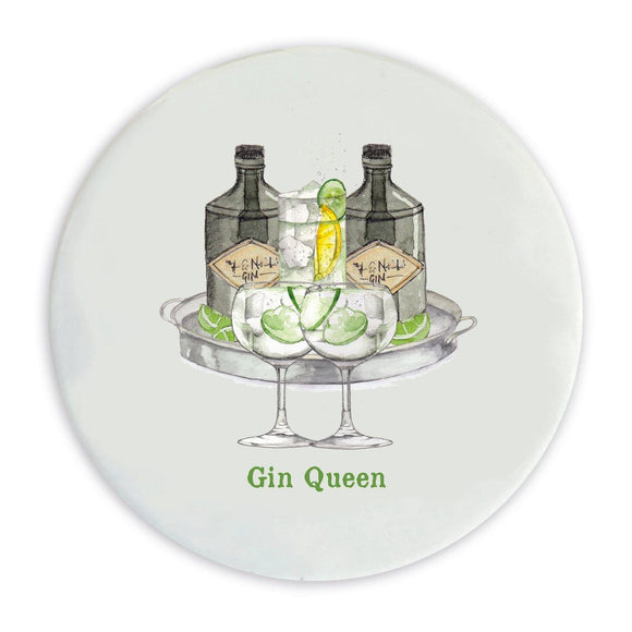 Gin Queen Ceramic Coaster - Gin Gifts