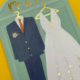 Mr & Mrs' Greeting card