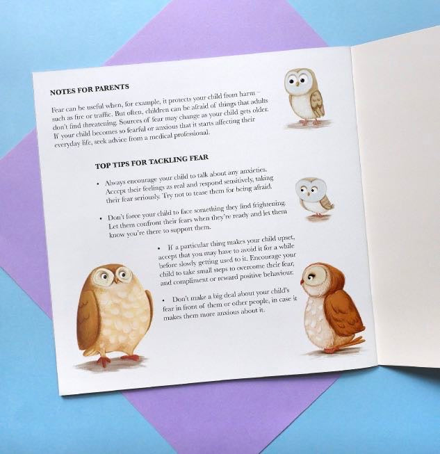 When Owl Feels Scared - Me And My Feelings Children's Paperback Book