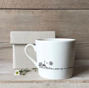 It’s The Perfect Day To Do Nothing Porcelain Mug - East Of India