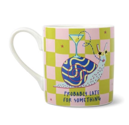 HiJiNX Probably Late For Something Ceramic Mug - Funny Novelty Gift