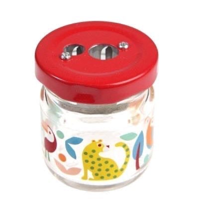 Glass Jar Pencil Sharpener - Wild Wonders - Rex London