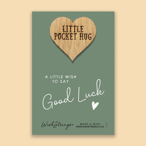 Good luck little pocket hug from wishstrings 