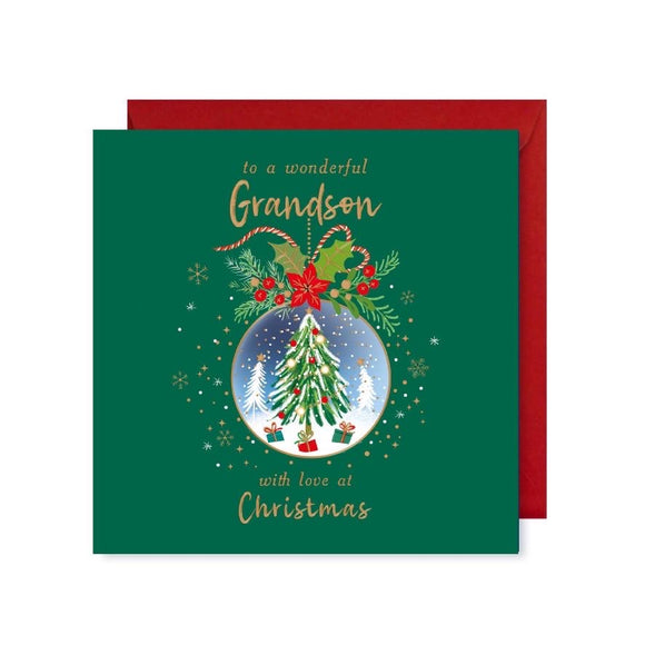 To a Special Grandson Christmas Card