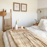 Darwin Chenille Checked Tartan Throw Blanket - 100% Recycled