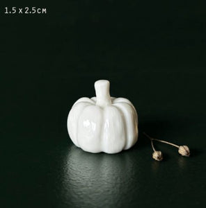 Porcelain Pumpkin Decoration - East Of India various sizes